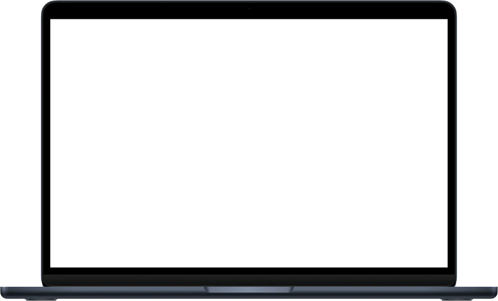 Laptop displaying a business application